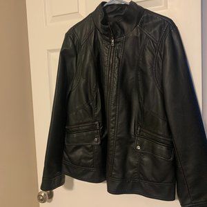 Soft Faux Leather Coat